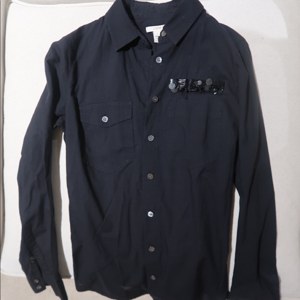 J. Crew Button Up Beaded Pocket